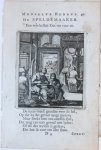 Luyken, Jan (1649-1712) and Luyken, Caspar (1672-1708) - Antique print/originele prent: De Speldemaaker/The Pin-Maker.