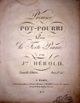 Herold, L.J.F.: - Premier pot-pourri pour le forte-piano. Nouvelle édition