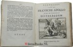 Hooghe, Romeyn de - Esopus in Europa.       -            Gedrukt na de Romeinsche Copy, en worden verkost t' Amsterdam, by Sebastiaan Petzold , op het Rokkin, in de drie Kroonen, 1701.