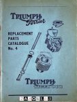  - Replacement Parts Catalogue No. 4  for the Triumph Terrier and Triumph Tiger Cub
