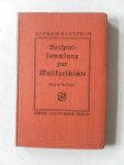 Einsten, Alfred - Beispielsammlung zur Musikgeschichte