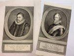 HOUBRAKEN, J., - Two engraved portraits: Willem de Eerste and Maurits by J. Houbraken.