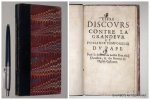 ANON., - Libre discours contre la grandeur et puissance temporelle du Pape. Pour la deffense de nostre Roy tres-Chrestien, & des libertez de l'Église Gallicane.