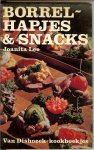 Lee, Joanita  .. met  Illustraties van  Looy, Rein van - Borrelhapjes & Snacks  ..  met Asperge rolletjes * Worstrolletjes * kaasrolletjes * salami hoorntjes * croquetjes van ham en kaas * eibroodjes