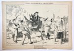 Braakensiek, Johan (1858-1940) - [Original lithograph/lithografie by Johan Braakensiek] "Pierson's tariefverhoging bij een welgevulde Schatkist", 30 September 1900, 1 pp.