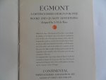 Roos, S.H. de [ ontwerper ]. - Egmont. - A Distinguished Design for Fine Books and Quality Advertising. [ Letterproef - Type specimen ]. [ Met drie bijlagen ].