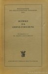 LEIBNIZ, G.W., SCHISCHKOFF, G., (HRSG.) - Beiträge zur Leibniz-Forschung.
