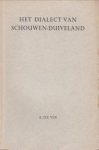 VIN, A. DE - Het dialect van Schouwen-Duiveland