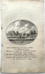 Van Ollefen, L./De Nederlandse stad- en dorpsbeschrijver (1749-1816). - [Original city view, antique print] 't Dorp Nieuw-Beierland, engraving made by Anna Catharina Brouwer, 1 p.