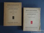 van Laar, Albert en Prims, Floris [inl.] - Bibliographie van de geschiedenis van de stad Antwerpen (2 delen). [Bibliografie]
