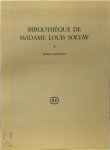 Bibliothèque royale de Belgique, Louis Solvay (mme) - Bibliothèque de Madame Louis Solvay