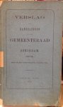 Gemeenteraad Schiedam - Verslag der handelingen van den gemeenteraad van Schiedam met daarbij behorend register 1879