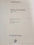 Fauré, Gabriel - Thème et Variations op. 73 für Klavier