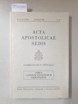Palazzo Apostolico und Libreria Editrice Vaticana: - Acta Apostolica Sedis : Commentarium Offficiale : Codex Canonum Ecclesiarum Orientalium :