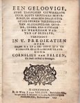 Velzen, Cornelius van - Een geloovige zyne zaalicheid uitwerkende door Godts geduurige bewerkinge {...] vertoont in V. predikatien