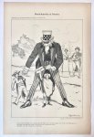 Braakensiek, Johan (1858-1940) - [Original lithograph/lithografie by Johan Braakensiek] Noord-Amerika en Panama, 15 November 1903, 1 pp.