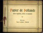 AA - Papier de Hollande pour registres, titres et mandats. Marque: Van Gelder Zonen