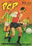 Diverse  tekenaars - PEP 1968 nr. 23 , stripweekblad, 8 juni 1968 met o.a. DIVERSE STRIPS (ROODBAARD/MICHEL VAILLANT//RIK RINGERS/BLAKE EN MORTIMER/RAVIAN/AGENT 327/TOENGA/LUCKY LUKE)/COEN MOULIJN (FEYENOORD, COVER) /FEYENOORD (POSTER 2 p.+ 1 p.), goede staat