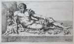 Perrier, François (1594-1649) - [Antique print, etching/ets, Rome] The Nile / De Nijl ['Segmenta nobilium signorum et statuarum.'], published 1638.
