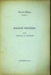 SINNINGHE, JACQUES R.W - Haagse paleizen