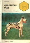 Baumann, D  .. Nederlandse vertaling : J.A. Gondrexon met 16 tekeningen en 5 kleurenfoto's. - De Duitse dog  .. Fokken - Houden - Verzorging - Opvoeding