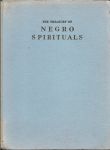CHAMBERS, H.A. & MARIAN ANDERSON (foreword) - The Treasury of Negro Spirituals