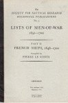 Conte, P.le - Lists of Men of War 1650-1700 No. 5, Part II, French Ships 1648-1700