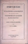 Juynboll, Dr. H.H. - Supplement op den catalogus van de Sundaneesche handschriften en catalogus van de Balineesche en Sasaksche handschriften der Leidsche Universiteits-Bibliotheek
