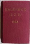  - Kalender G Z B 1963 Een hand vol koren