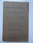 -. - Openbare verkooping van 25 perceelen boomgaard, bouw- en weiland in de gemeenten Nisse en 's-Heer Abtskerke, voor den Heer M. van 't Westeinde Jz., op vrijdag 25 juli 1919, des namiddags te 2 uur te Goes, in het koffiehuis "De Prins van Oranje...