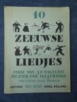 Paulusse, J.P. & H.A.J. Franke. - 10 Zeeuwse liedjes.