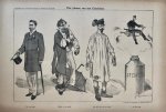 Braakensiek, Johan (1858-1940) - [Original lithograph/lithografie by Johan Braakensiek] Vier phasen van een Candidaat, 21 Juli 1895, 1 pp.