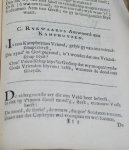 Camphuysen, (Camphuyzen,) Dirck Rafaelsz - Stichtelyke rymen