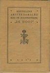  - Koninklijke Amsterdamsche Roei- en Zeilvereeniging "De Hoop. Jaarboekje 1917