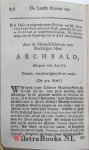 Rutherford, Samuel (of Rhetorfort) - De brieven van Mr. Samuel Rhetorfort, Professor en Predikant wel eer in de Academie, en Kerk van St. Andries in Schotlandt. In het Nederlandts vertaaldt door Jacobus Koelman, bedienaar des heyligen euangeliums tot Sluys in Vlaanderen. Bestaand...