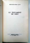 Lévy, Bernard-Henry - Le testament de Dieu (FRANSTALIG)