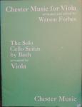 Bach (Watson Forbes) - The Solo Cello Suites arranged fo Viola