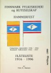 Hanssen, F.R. - Finnmark Fylkesrederi og Ruteselskap Hammerfest Flateliste 1916-1996