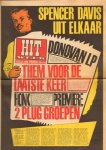 Ridder, Willem de (samenstelling) - HITWEEK 1967 nr. 25, 9  maart, 2e jaargang met o.a. THEM, PINK FLOYD (EERSTE SINGLE BIJ EMI), RODYS, DONOVAN, goede staat