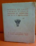 Thomas D'Aquin - Prieres de saint Thomas D'Aquin