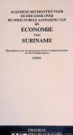 Centrum voor Economisch en Sociaal-Wetenschappelijk Onderzoek in Suriname, CESWO - Algemene referenties voor de discussie over de structurele aanpassing van de economie van Suriname