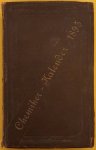 DR. RUDOLF BIEDERMANN. - Chemiker Kalender 1895, Ein Hülfsbuch für  Chemiker, Physiker, Mineralogen, Industrielle, Pharmaceuten, Huttenmänner u.s.w.