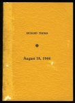 THOMA, Richard - August 18, 1944 (This letter was written for a book about Henry Miller which never appeared. I thought it best to accept in print the responsibility for certain statements made in it)