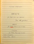 Papaioannou, Yiannis: - Konzert für Violine, Klavier mit Orchester. Jenny Abel gewidmet. Papaioannou, Yiannis: - Konzert für Violine, Klavier mit Orchester. Jenny Abel gewidmet.