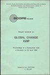 Frankignoulle, M / Cottenie, A.H. /  Teller, A - Belgian research on Global Change IGBP: Proceedings of a Symposium held in Brussels on 22 April 1988.
