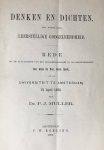Muller, P.J. - Denken en dichten. Een woord over leerstellige godgeleerdheid [...] Amsterdam F.W. Egeling 1890