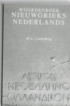 M.A. Lindenburg - Woordenboek nieuwgrieks-nederlands