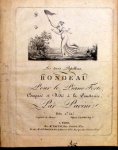 Pacini, Antonio F.: - Les trois papillons, rondeau pour le piano forte