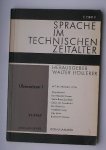 HOLLERER, WALTER (ed.), - Sprache im technischen Zeitalter. Ubersetzen I.