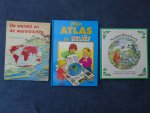 Selberg, Ingrid, Andrew Miller, et al. - Natuurdraaiboek/ Mijn atlas in reliëf/ De wereld en de werelddelen in levende beelden. 3 delen Selberg, Ingrid, Andrew Miller, et al. - Natuurdraaiboek/ Mijn atlas in reliëf/ De wereld en de werelddelen in levende beelden. 3 delen